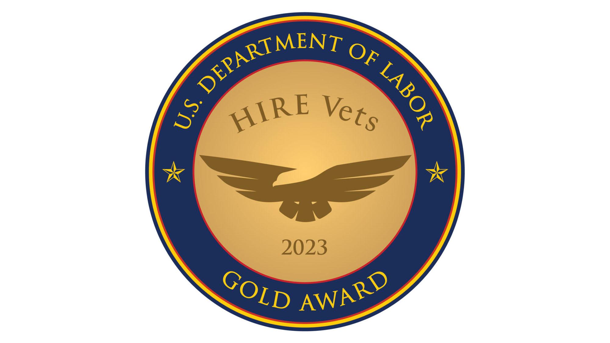U.S. Department of Labor As a Hire Vets Medallion Award Recipient
