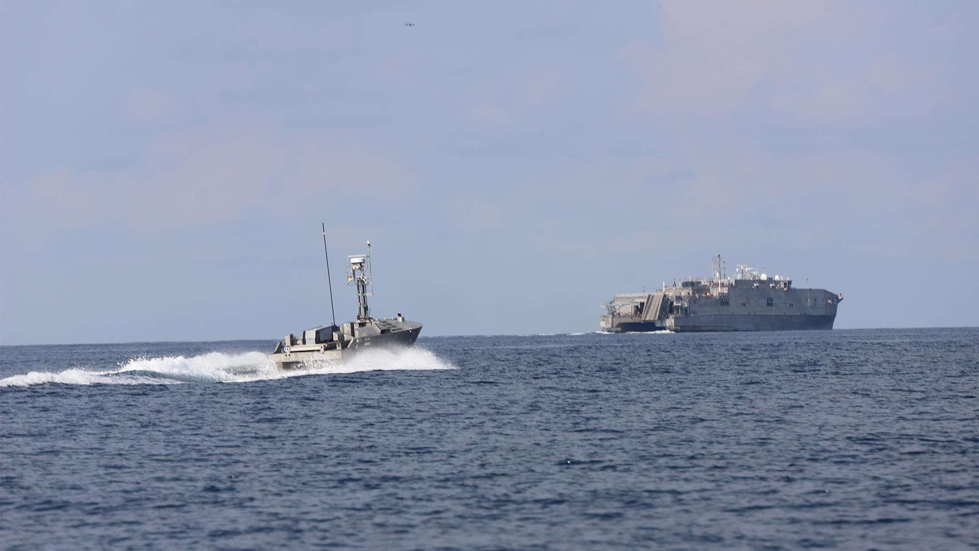 Aerosonde and CUSV at sea