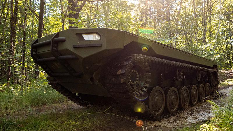 M3 in forested area during a demonstration