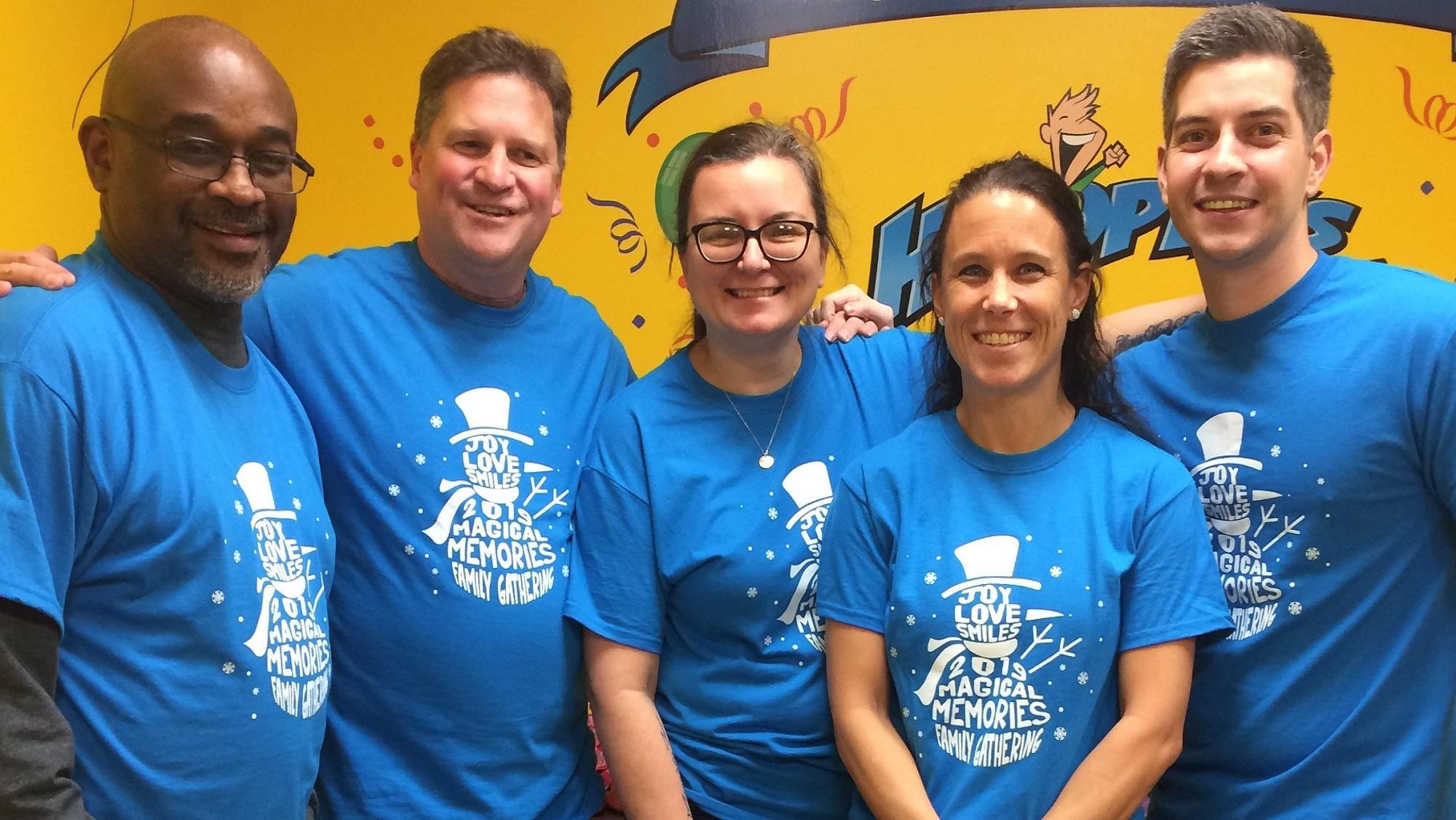 Lycoming Engines volunteers working with local non-profit, Magical Memories. 