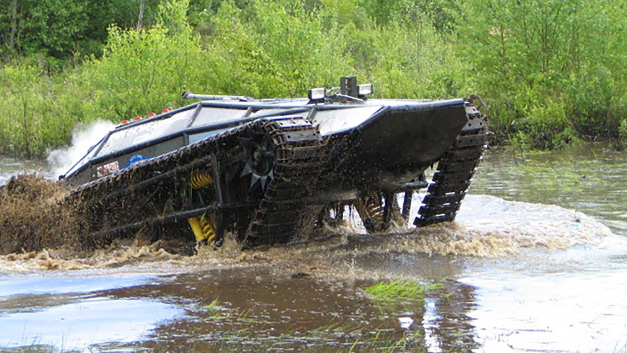 Original Ripsaw 1 crossing water