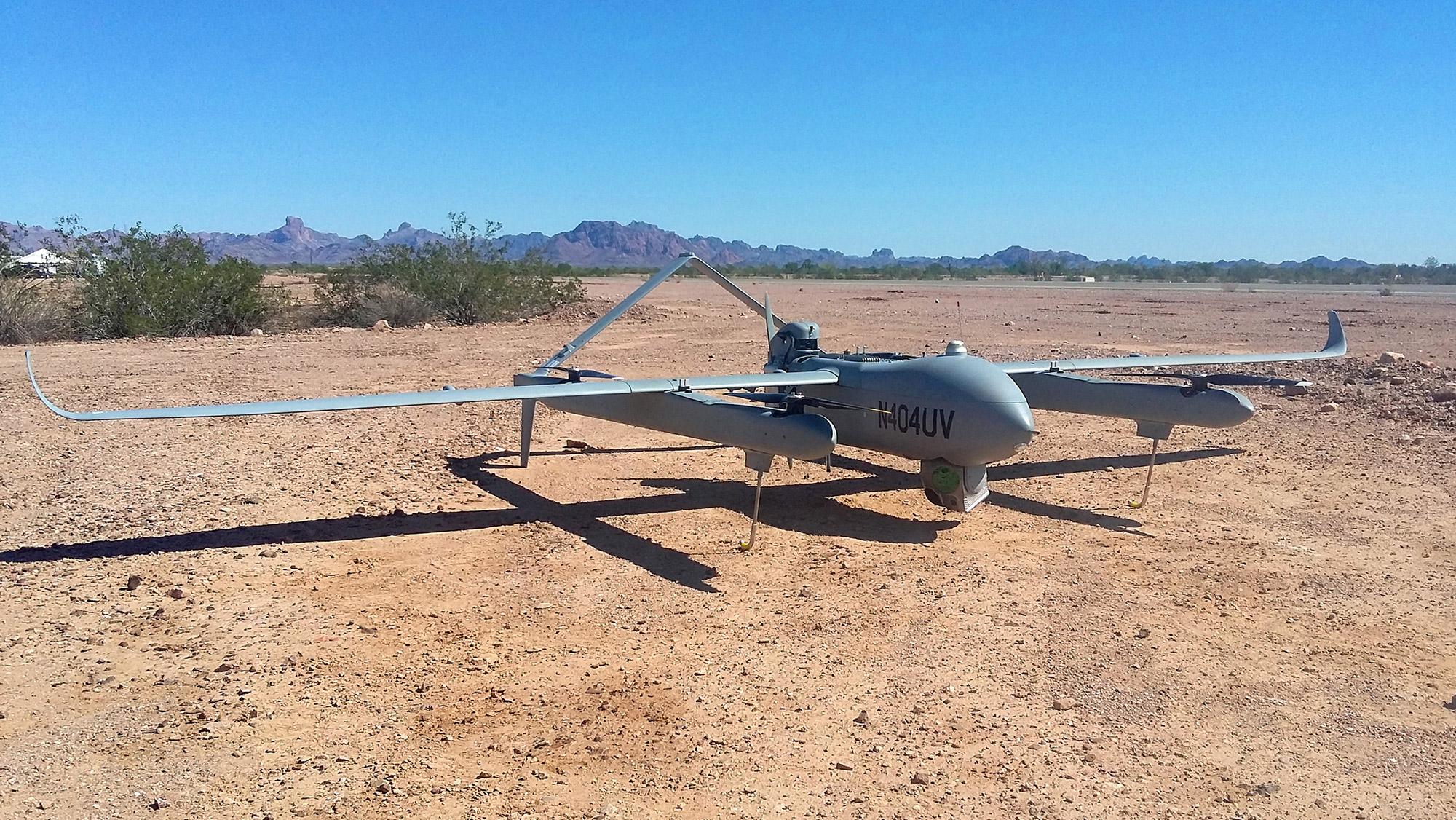 Aerosonde HQ on the ground