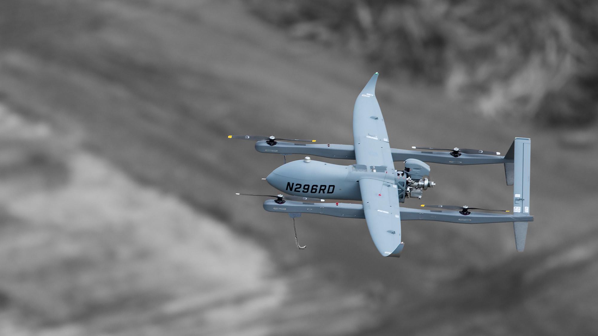 Aerosonde HQ in flight