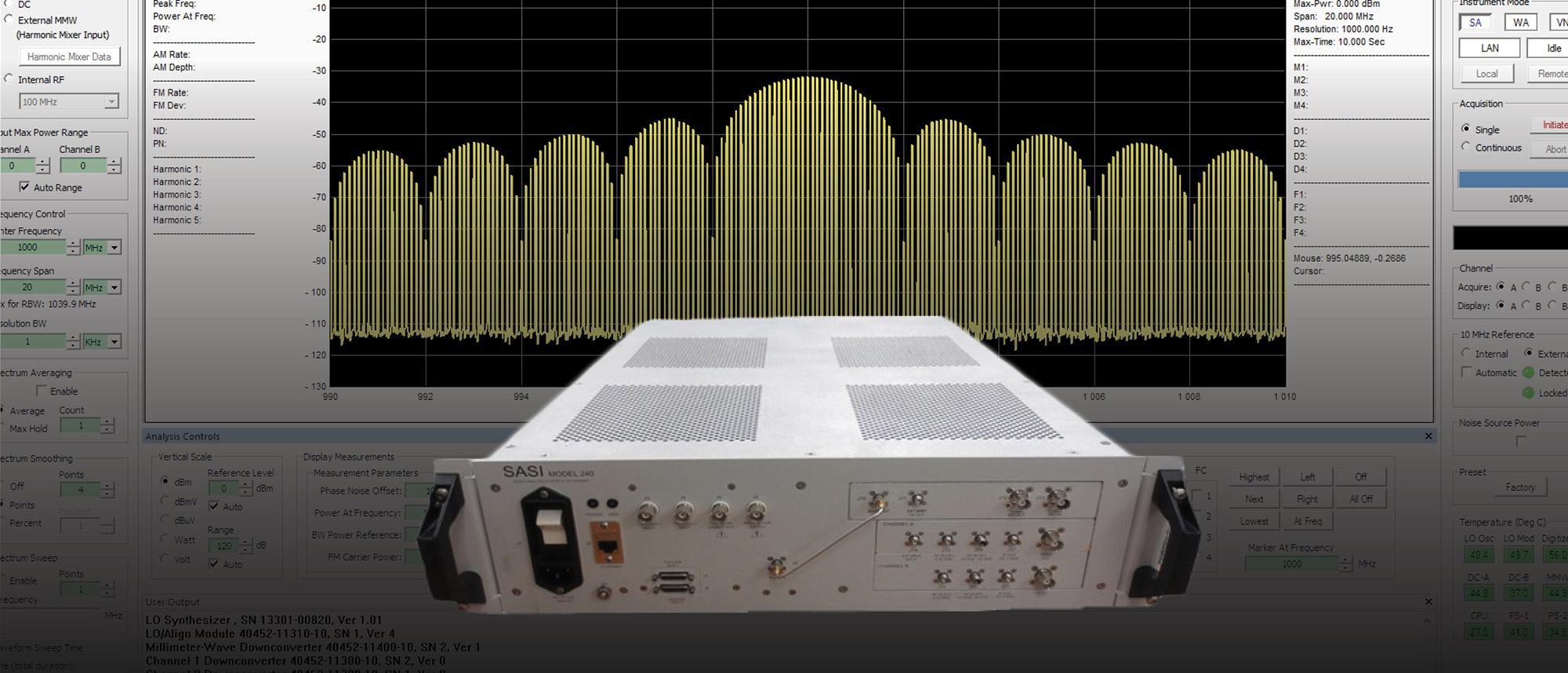 Signal Analysis Synthetic Instrument, SASI