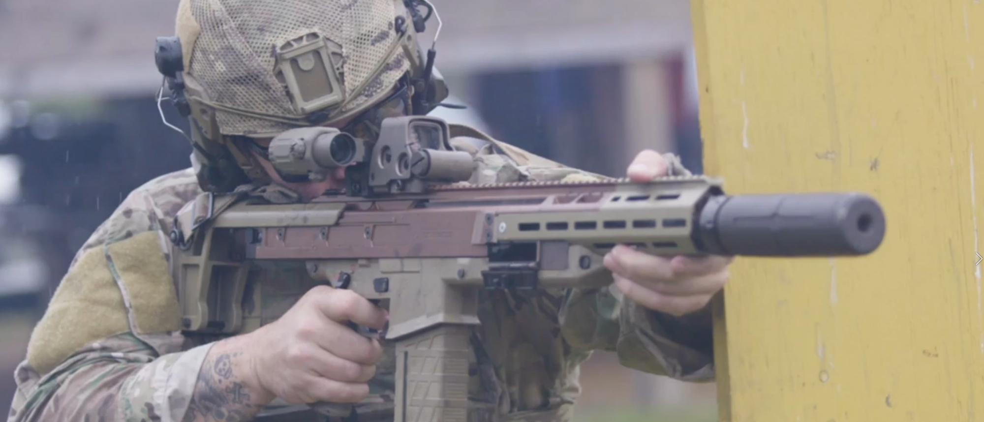 CT Weapons, a picture of a soldier holding an NGSW Automatic Rifle.