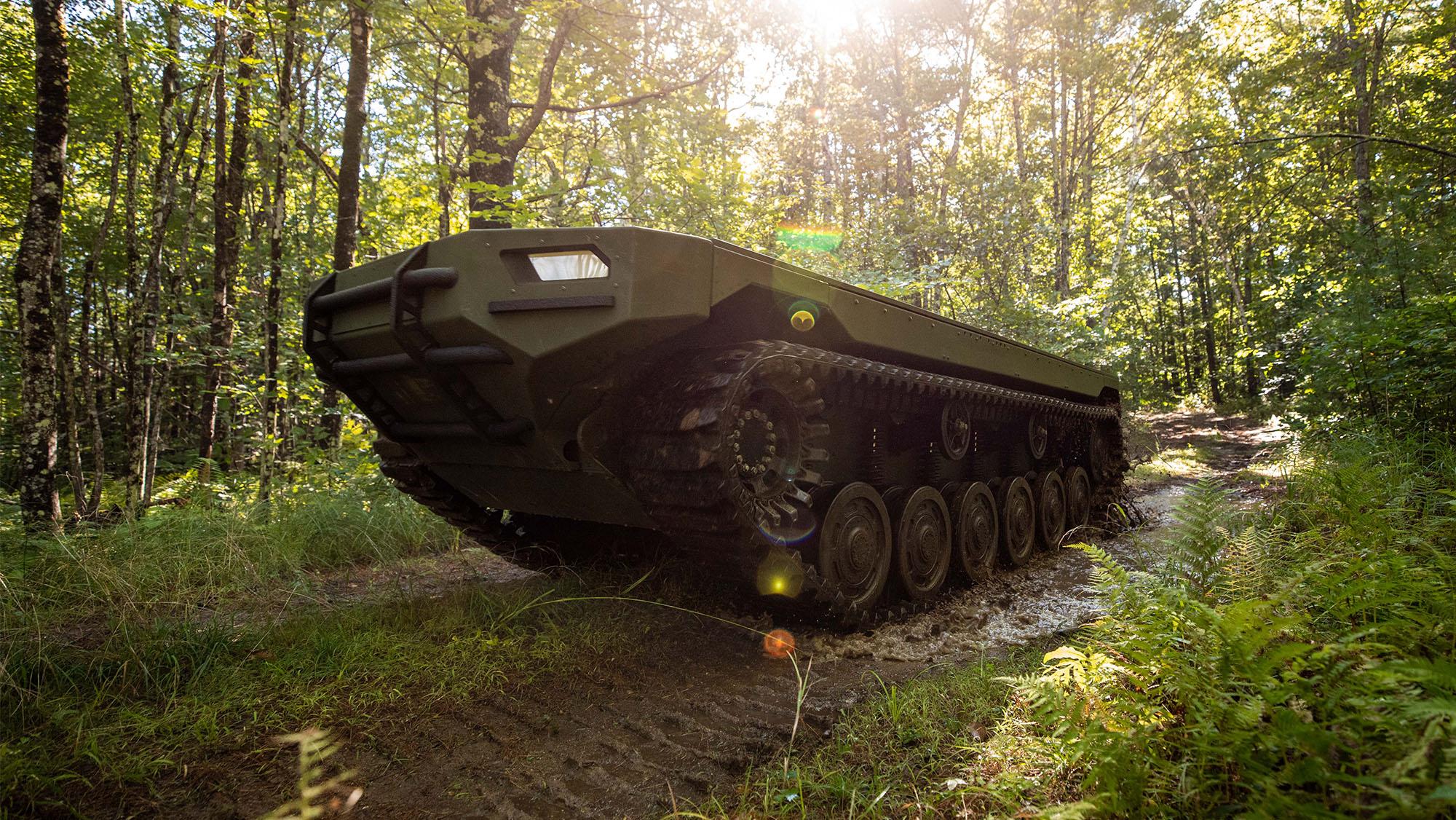Ripsaw M3 Tech Demonstrator in the woods