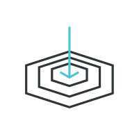 accuracy blue icon