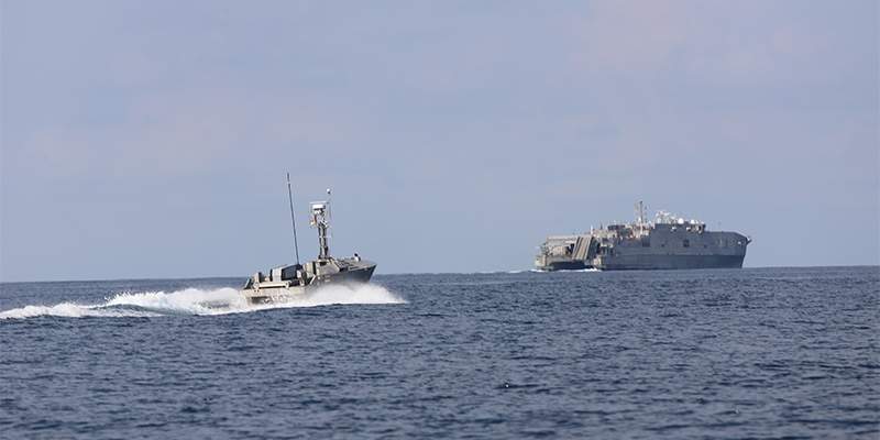 Aerosonde and CUSV at sea