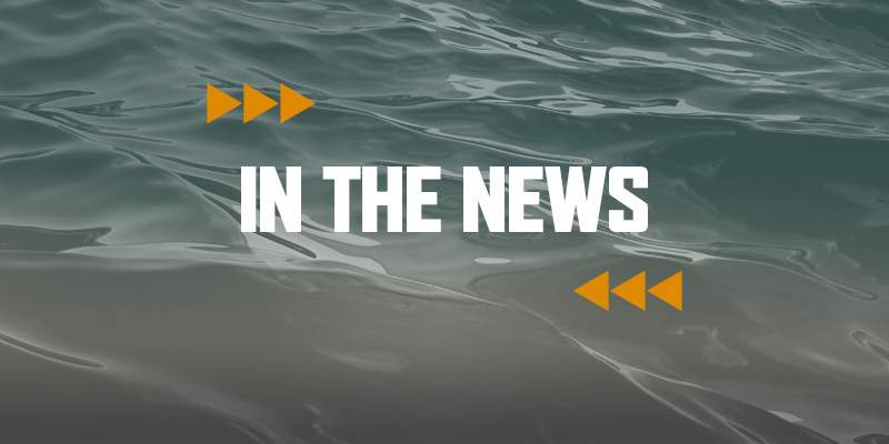 Graphic with In The News title